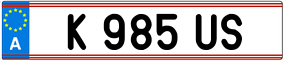 Trailer License Plate